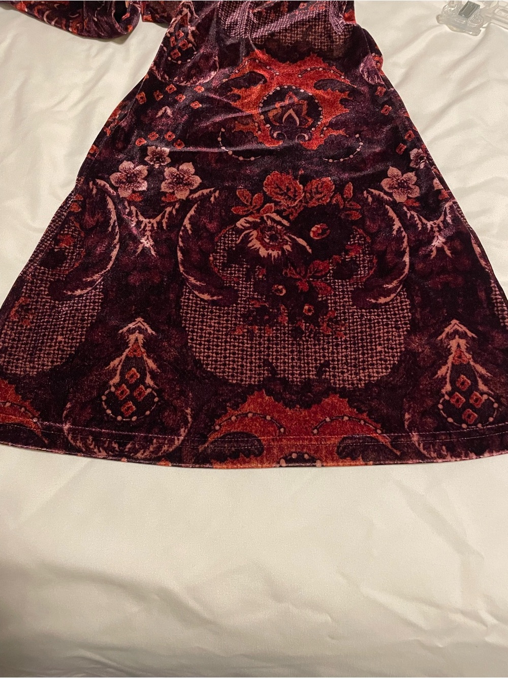 Free People Maura Velvet  Pull On Flare Pants Size XS - Picture 6 of 7